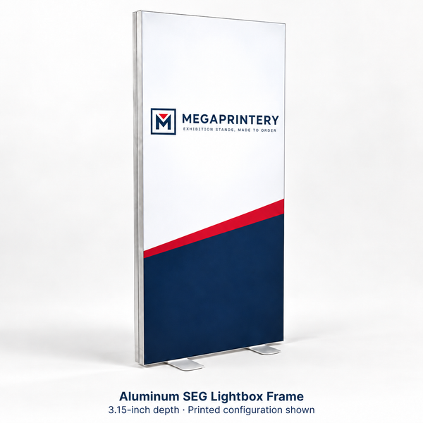 Aluminum SEG Lightbox Frame – 3.15” Depth — MEGAPRINTERY product hero image