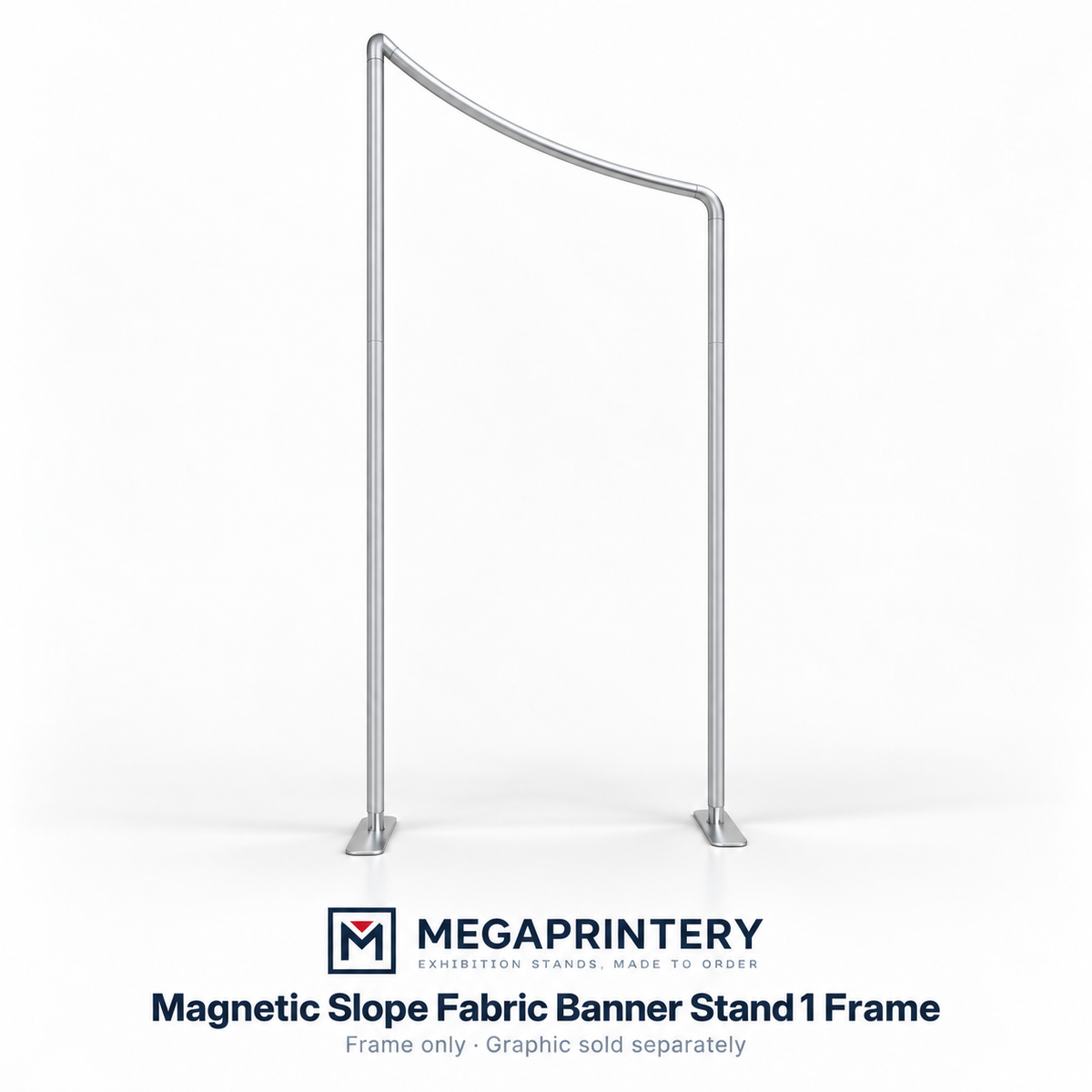 Magnetic Slope Fabric Banner Stand 1 Frame — MEGAPRINTERY product hero image
