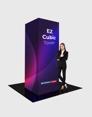 Modular EZ Cubic Fabric Tower Display