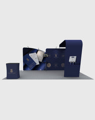 20x10 Straight Backdrop with Arch Exhibition Kit - Backdropsource