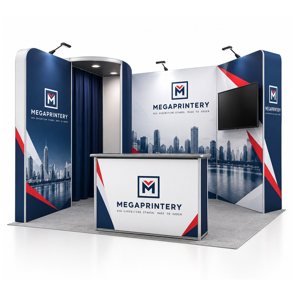 10x10ft Trade Show Booth Kit - B10 hero front