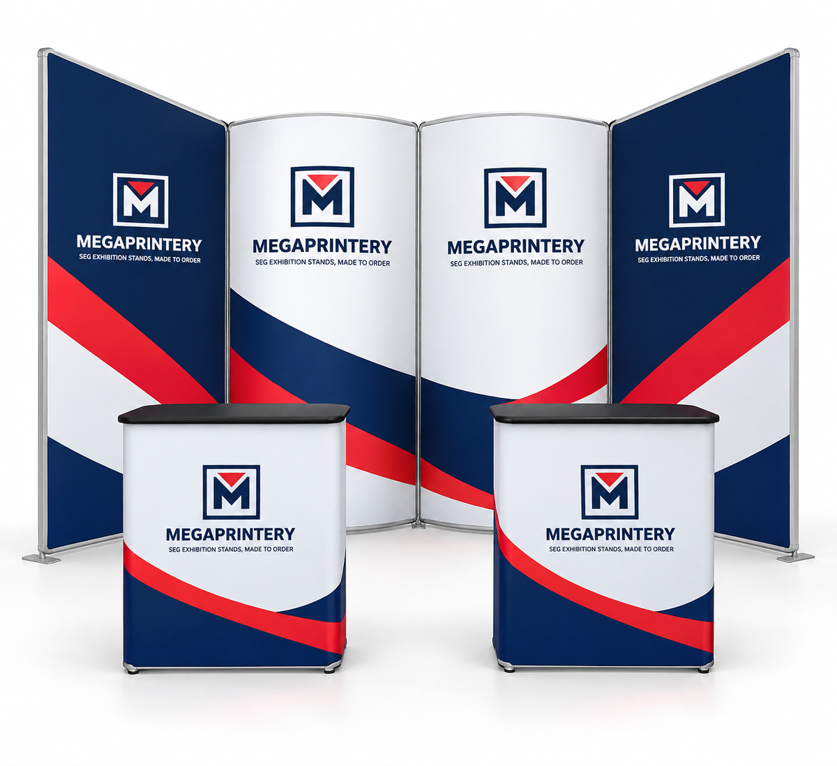 10x10ft Trade Show Booth Kit - B14 - hero front