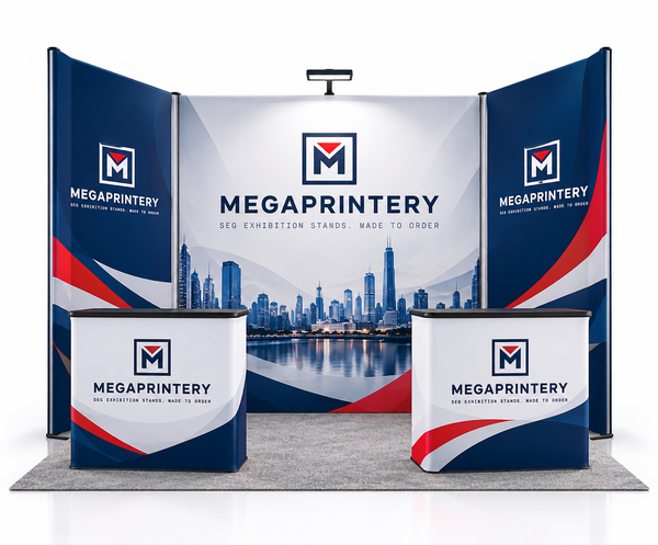 10x10ft Trade Show Booth Kit - B9 hero front