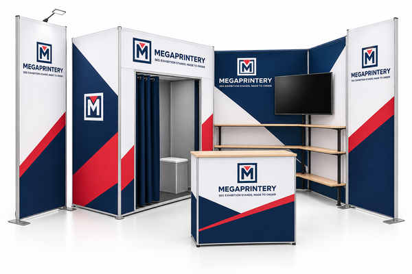 10x10ft Trade Show Booth Kit - D4 - hero front