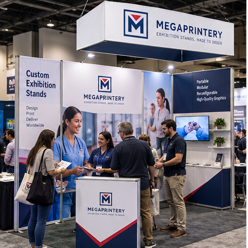 10x20ft Trade Show Booth Kit - B1 - healthcare expo use case
