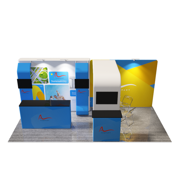Portable Exhibit Display 20ft x 10ft - Model 20