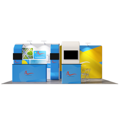 Portable Exhibit Display 10ft x 20ft - Model 5