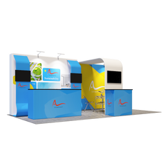 Portable Exhibit Display 10ft x 20ft - Model 5