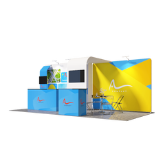 Portable Exhibit Display 10ft x 20ft - Model 5