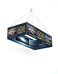 Rectangular Hanging Fabric Banner