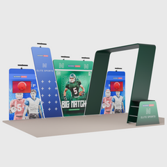 Portable Exhibit Display 20ft x 10ft - Model 16