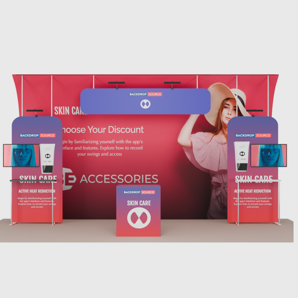 Portable Exhibit Display 20ft x 10ft - Model 15