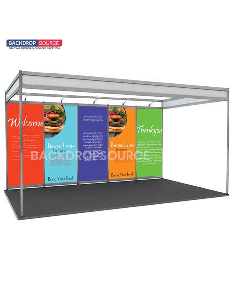 Shell Scheme Exhibition Graphics for 16.4ft Wide x 10ft Depth Booth