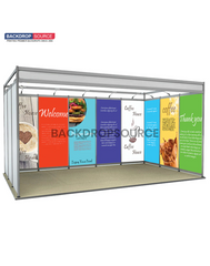 Shell Scheme Exhibition Graphics for 16.4ft Wide x 10ft Depth Booth