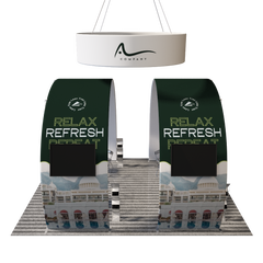 Portable Exhibit Display 10ft x 20ft - Model 9