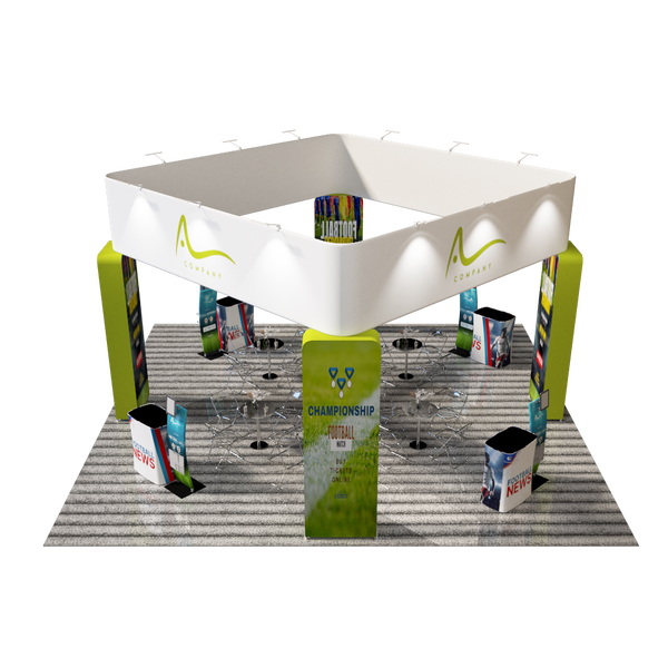 Modular Booth Kits 20ft x 20ft - Model 11