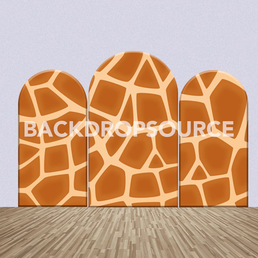 Giraffe Pattern Themed Party Backdrop Media Sets for Birthday / Events/ Weddings - Backdropsource