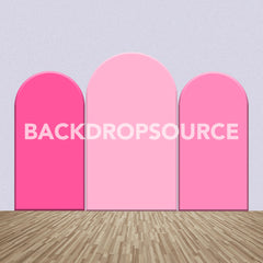 Pink Color Themed Party Backdrop Media Sets for Birthday / Events/ Weddings - Backdropsource