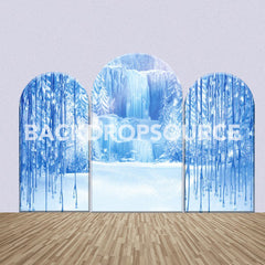 Snow Themed Party Backdrop Media Sets for Birthday / Events/ Weddings - Backdropsource