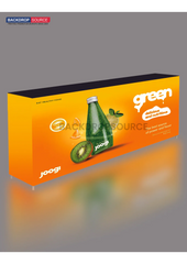 Backlit fabric LED Counter Display