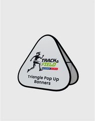 Triangle Pop Up Banners ( Double Side Printed)