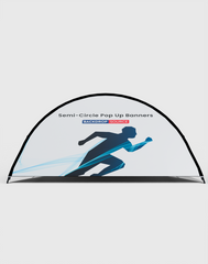 Semi-Circle Pop Up Banners ( Double Side Printed)