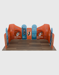 Magnetic Fabric Booth Display - Model 3 (20 x 20ft)