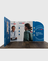 Magnetic Fabric Booth Display - Model 3 (10 x 10ft)