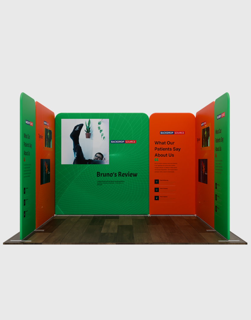 Magnetic Fabric Booth Display - Model 2 (10 x 10ft)