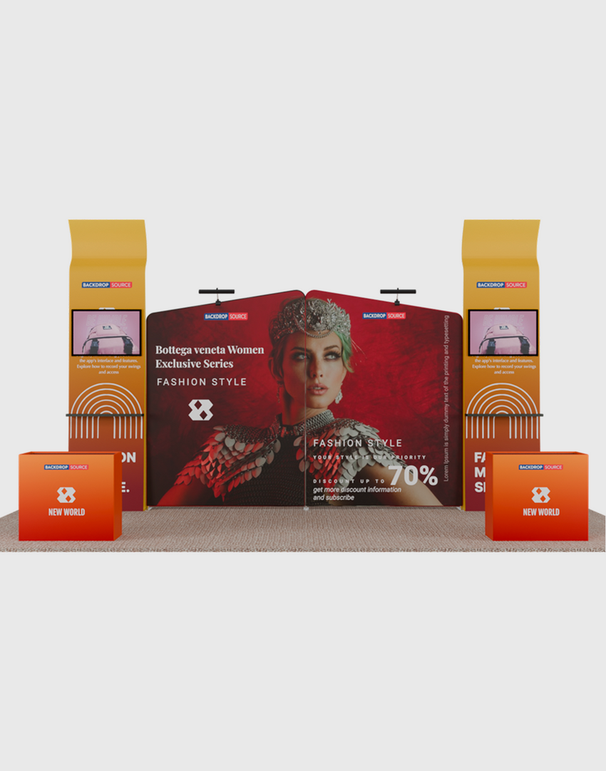 Portable Exhibit Display 20ft x 10ft - Model 22