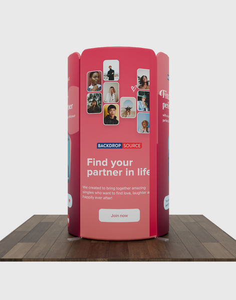 Magnetic Fabric Booth Display - Model 1 (6.5 x 6.5ft)