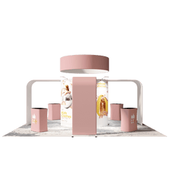 Modular Booth Kits 20ft x 20ft - Model 06 - Backdropsource