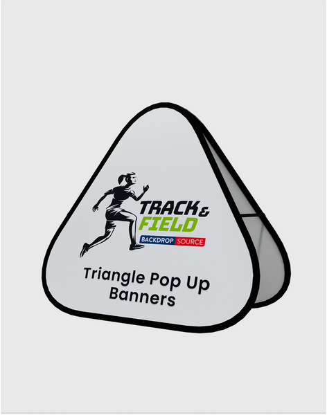 Triangle Pop Up Banners ( Double Side Printed)