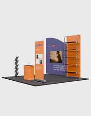 Portable Exhibit Display 10ft x 10ft - Model 18
