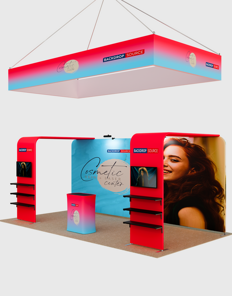 Portable Exhibit Display 10ft x 20ft - Model 15