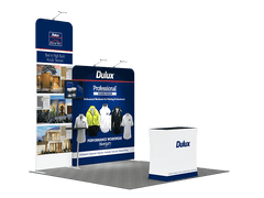 Portable Exhibit Display 10ft - Model 13 - Backdropsource