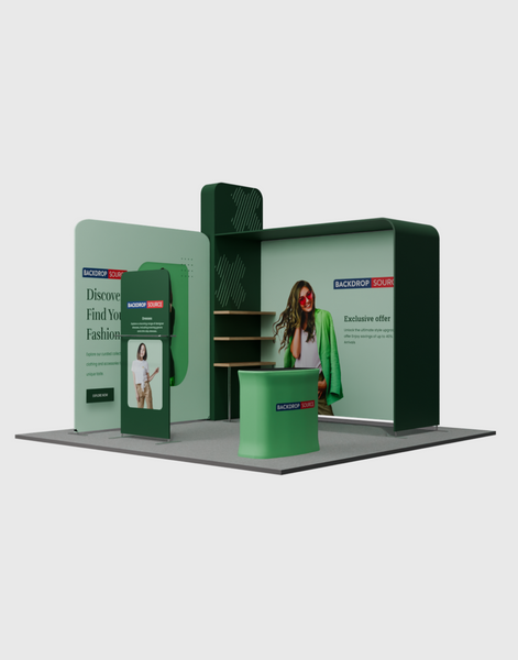 Portable Exhibit Display 10ft x 10ft - Model 19