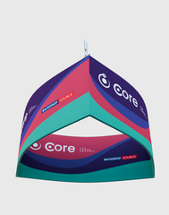Curved Triangle Hanging Banner
