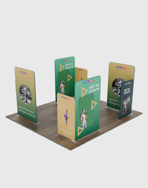 Magnetic Fabric Booth Display - Model 4 (20 x 20ft)