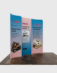 Magnetic Fabric Booth Display - Model 2 (6.5 x 6.5ft)