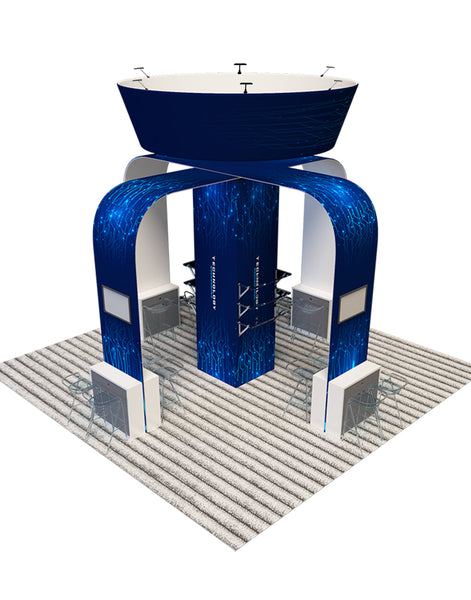 Modular Booth Kits 20ft x 20ft - Model 03 - Backdropsource