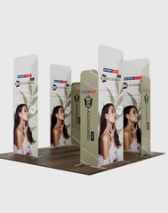Magnetic Fabric Booth Display - Model 4 (10 x 10ft)