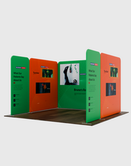 Magnetic Fabric Booth Display - Model 2 (10 x 10ft)