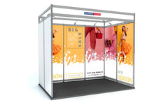 Shell Scheme Exhibition Graphics for 10ft Wide x 6.5ft Depth Booth - Backdropsource