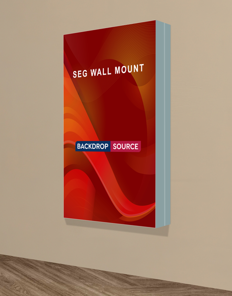 Wall-Mounted SEG Fabric display - 4" Depth