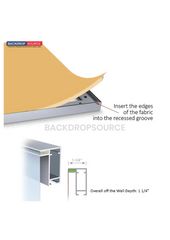 SEG Fabric LED Light Box Display - 3.3ft W x 6.5ft H