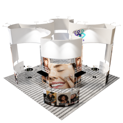 Modular Booth Kits 20ft x 20ft - Model 14