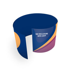 360° Custom Printed Exhibition Booth with LED lights - Backdropsource