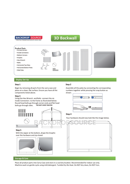 3D Wall Box Fabric Exhibition Display
