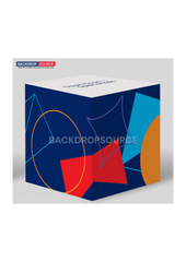 3 Sets of Stretch Fabric Displays for Product Showcase